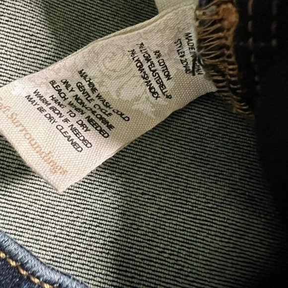 Soft Surroundings Ultimate Denim Flare Jeans Medium Wash Size 4 - Picture 5 of 6